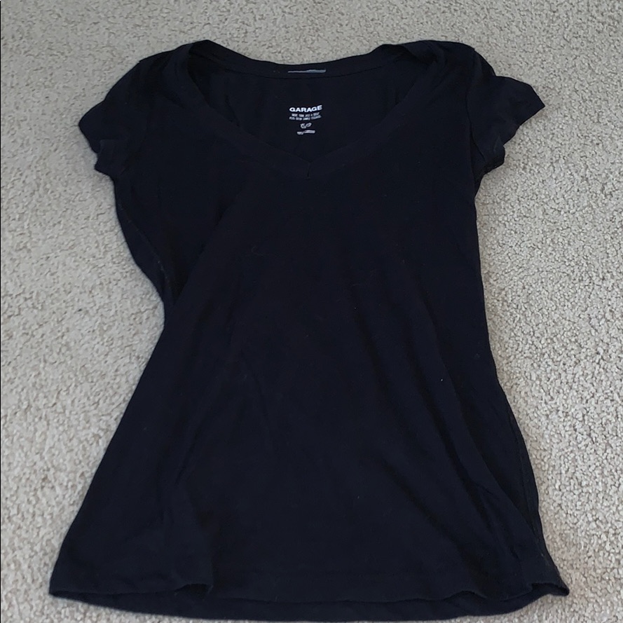 Basic Black V Neck